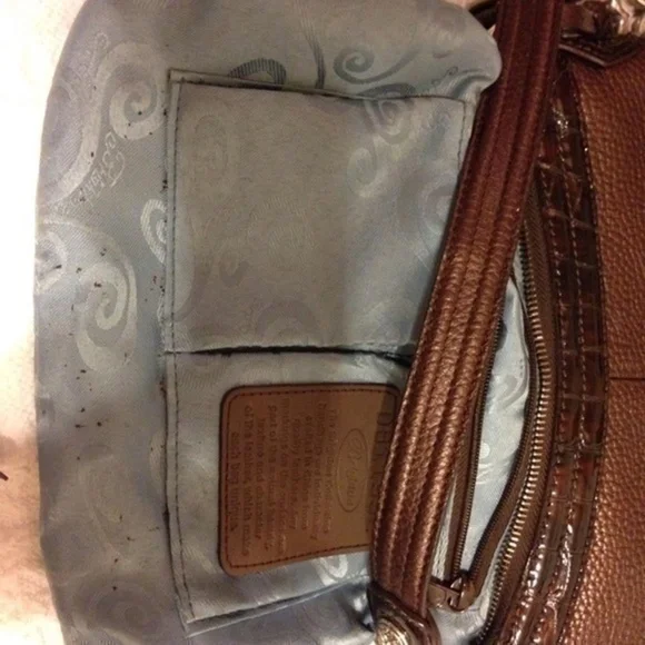 BRIGHTON brown leather purse and wallet set